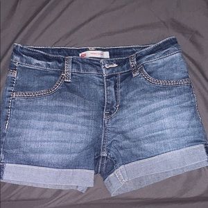 denim shorts